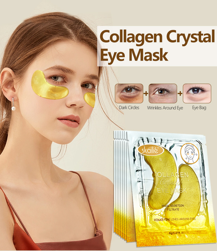 Gold Crystal Eye Mask