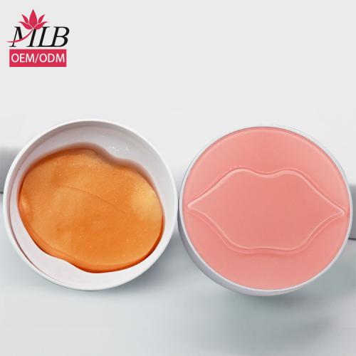 Gold hydrogel lip patch mask for wrinkles