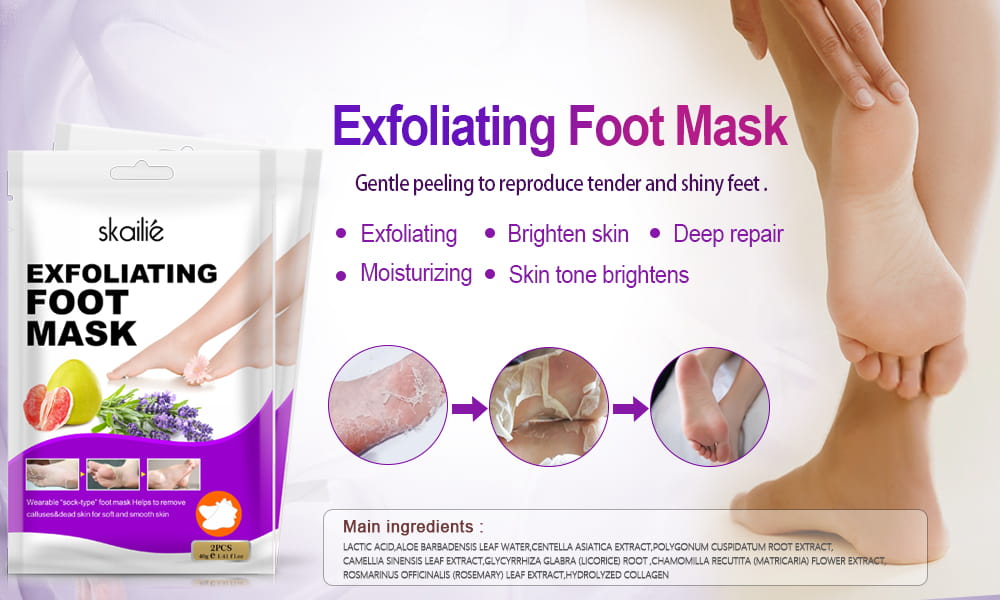 How do you use lavender exfoliating foot mask?